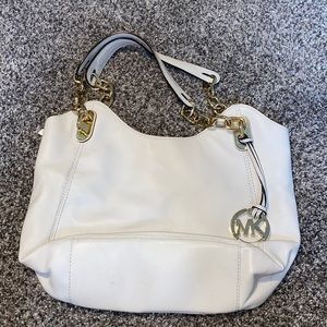 White MK purse